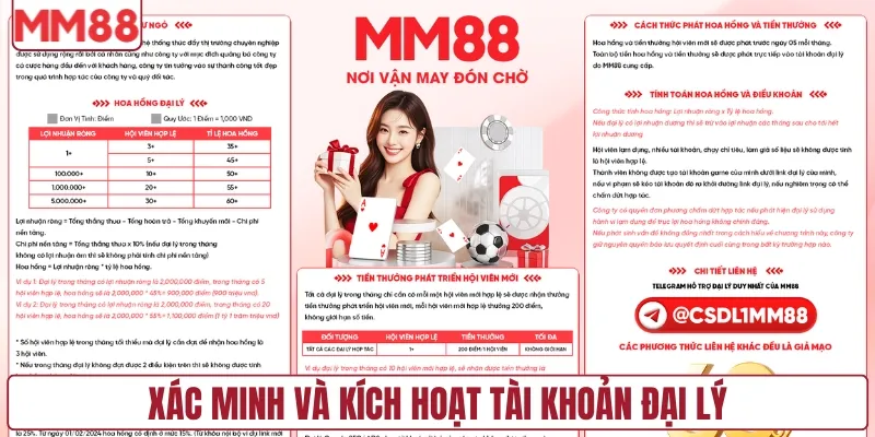 Xác minh và kích hoạt tài khoản đại lý